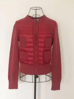 【美品】モンクレール 切り替えニットダウン XS