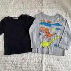 【まとめ売り】90-95cm 男の子 長袖Tシャツ 2点セット