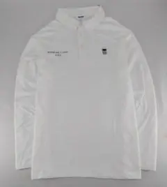 ブルコDRY COTTON POLO NECK L/S TEE (WHT)L