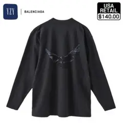 新品 S YZY GAP DOVE L/S TEE black