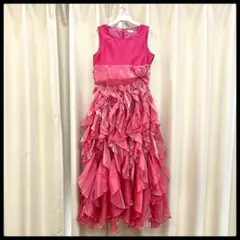 【美品】Catherine Cottage フリルドレス 160S ピンク