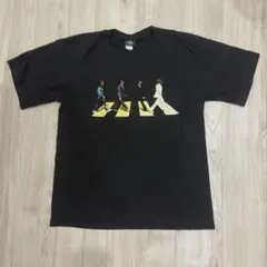 ビートルズ　Tシャツ 黒　ブラック　アビーロード