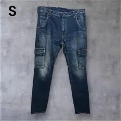 Johnbull ジョンブル ストレートデニム カーゴパンツ ストレッチ 日本製