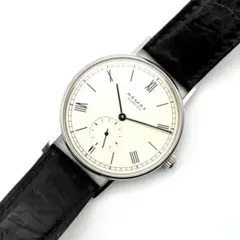 【美品・稼働】ノモス NOMOS グラスフュッテ ラドウィッグ 手巻き 裏スケ