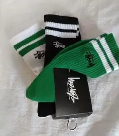 【新品】STUSSY メンズ靴下 3足セット まとめ売り