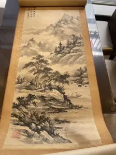 ◇◆中国美術◆◇掛け軸 肉筆绢本 アンティーク 骨董品 水墨画