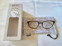 Zoff うさまる ブルーライトカットメガネ 度なし
