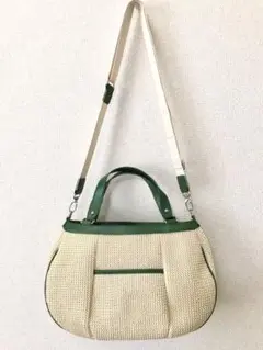 ナナ❗️タグ付き未使用！ケイタマルヤマ　レモンと花のビーズ刺繍付きかごバッグ 6cde3950-s.jpg