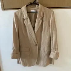 プラステ　リネン テーラードジャケット
