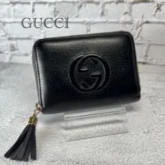 GUCCI グッチ 財布 SOHO ソーホー ラウンドジップ ブラック
