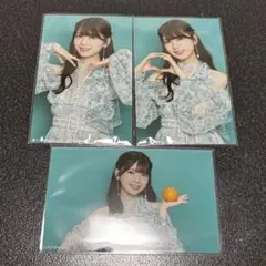 筒井あやめ　乃木坂46 ネーブルオレンジ　ミニ生写真　コンプ