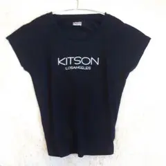 【美品】Kitson キットソン ロゴTシャツ LLサイズ ブラック 黒