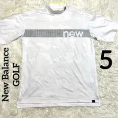 【美品】ニューバランス　ゴルフ　モックネック　5