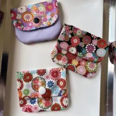 ポーチ　和柄　花柄　レトロ　まとめ売り　着物　浴衣　小物入れ　小銭　ハンドメイド