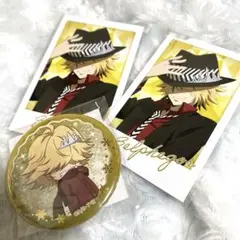 くじメイト　リボーン　ベルフェゴール　カード＆缶バッジ