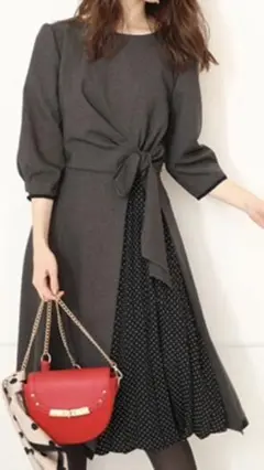 ☆新品・未着用・タグ付き☆ アプワイザーリッシェ 7部袖ワンピース