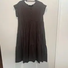 ANTIQULOTHES アンティクローズ ティアード ワンピース L グレー