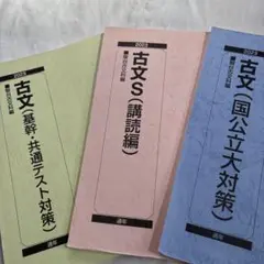 駿台テキスト　古文　3冊セット