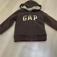 GAP フード付きダークブラウンパーカー　110cm