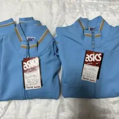 asics ジュニアトレーニングジャケット 140 サックス