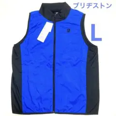 ブリジストン ゴルフウェア メンズ フルジップ 裏起毛 ベスト ブルー L