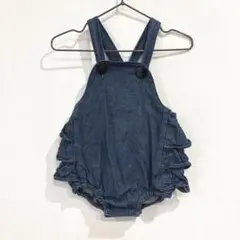 moujonjon デニム サロペットロンパース