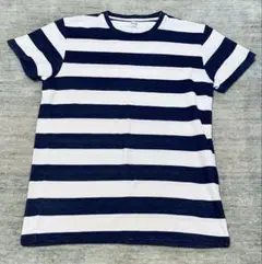 AER ボーダーTシャツ ネイビー/ホワイト
