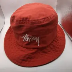 ◆1045 STUSSY　ステューシー　レッド　バケットハット