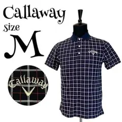 【完売品】【M】キャロウェイ♡Callaway ゴルフウェア メンズ 刺繍ロゴ