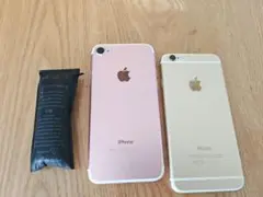 ジャンク品iPhone 6s ローズゴールド &iPhone 6 ゴールド 本体