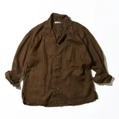 CAHLUMN Belgium Linen Open Collar Shirt