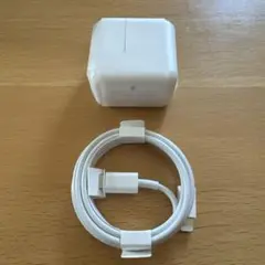 Apple 10W 電源アダプタとUSB-C⇨Lightningケーブル