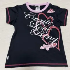 adidas ハートプリント Tシャツ 150cm