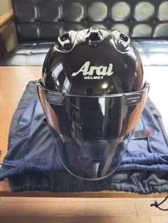 Arai VZ-Ram PLUS 純正ミラーシールド付き Lサイズ　美品 VZ-RAM Arai アライヘルメット PLUS（プラス） オープンフェイス