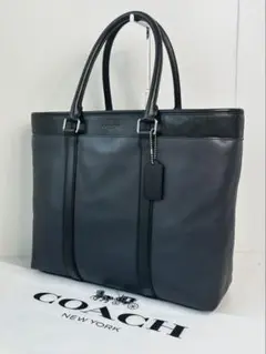 ✅【美品】定価10万　コーチ　メンテ済み　COACH ビジネス　バッグ　レザー