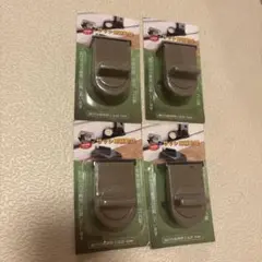 防犯用ロック 4個セット シルバー