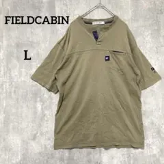 FIELD CABIN ベージュ　半袖　Tシャツ　メンズ L カジュアル