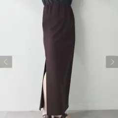 ウィムガゼット　カットジョーゼットスリットスカート