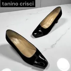 TANINO CRISCI コンビパンプス 黒 ブラック 35 22cm
