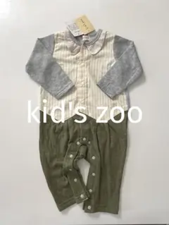 新品未使用タグ付きkidszooキッズズーベビーおめかしロンパース80cm