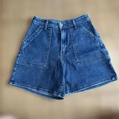 【再値下げ】SOMETHING ショートパンツ 濃い青
