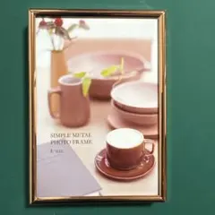 フォトスタンド　フジカラー　ピンクゴールド