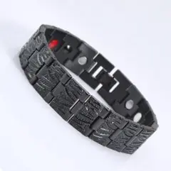 r11 新品 ゲルマニウム 磁気 高品質 ブレスレット ブラック 362