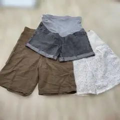 マタニティ　ショートパンツ 短パンS〜M