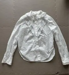 See By Chloe ホワイト ドット長袖シャツ 36