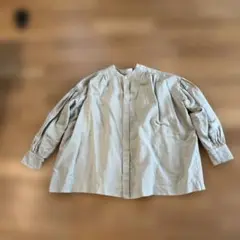 かぐれ　6部丈シャツ　モスグリーン