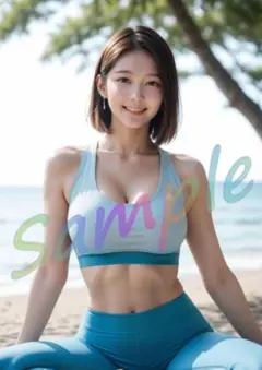 GP061　1点物 A4ポスター AI 写真 リアル 美女 グラビア 彼女