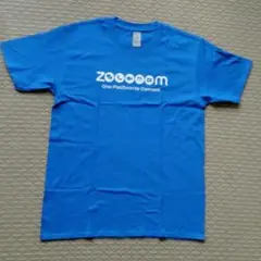 メンズ Zoom Tシャツ Sサイズ 青色 100%コットン