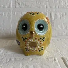 ⭐️ フクロウ ふくろう 梟 置き物 黄色