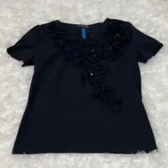 LANVINランバンコレクション　コサージュ　花柄　Tシャツ